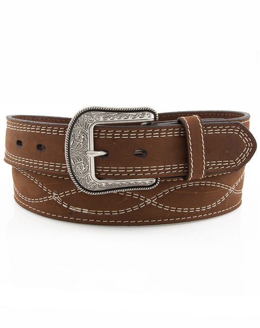 D1374 M&F 3D MENS BELT 1 1/2 DBL FIG 8 CRAZY HORSE