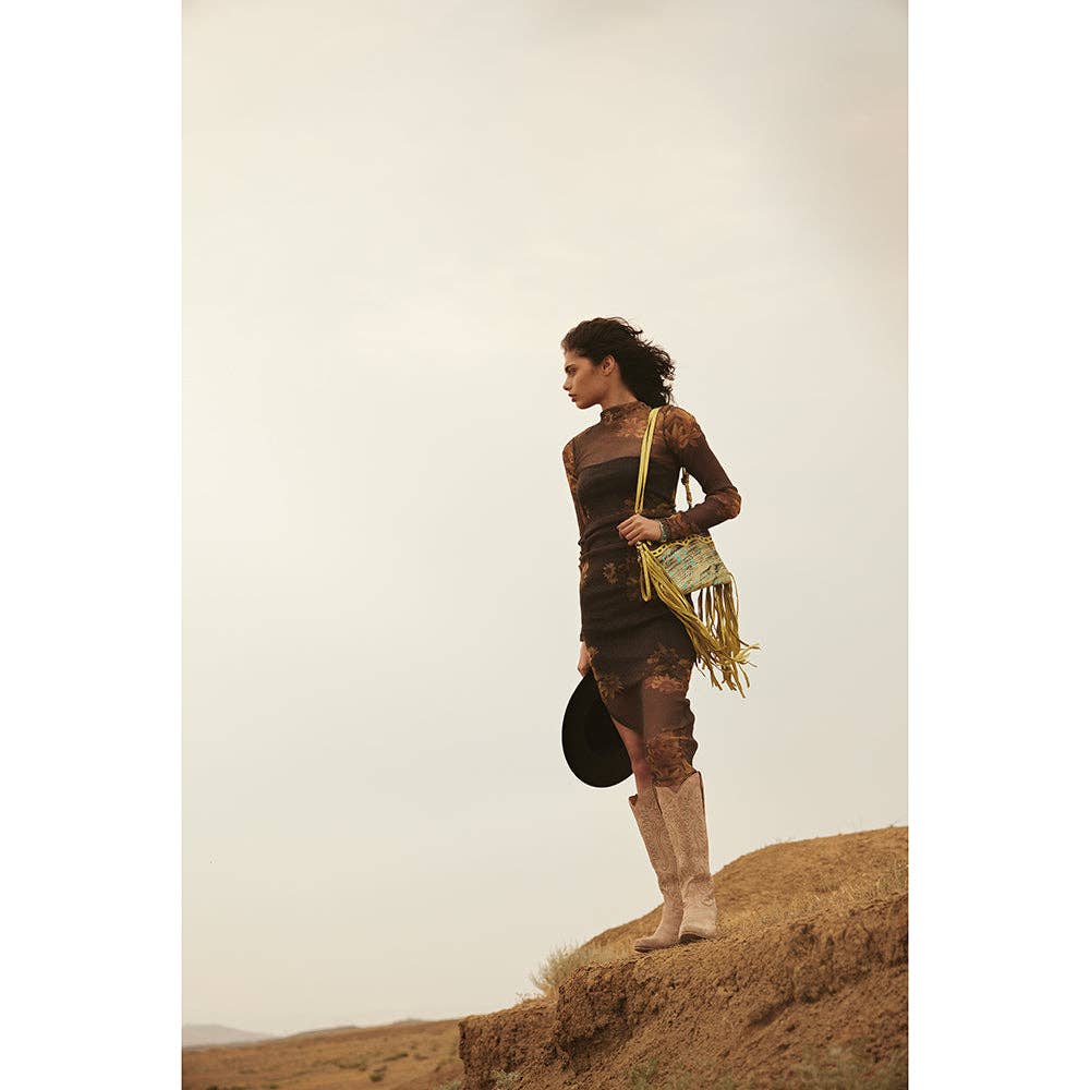 Syllvia Prairie Leather Boots in Ivory: White