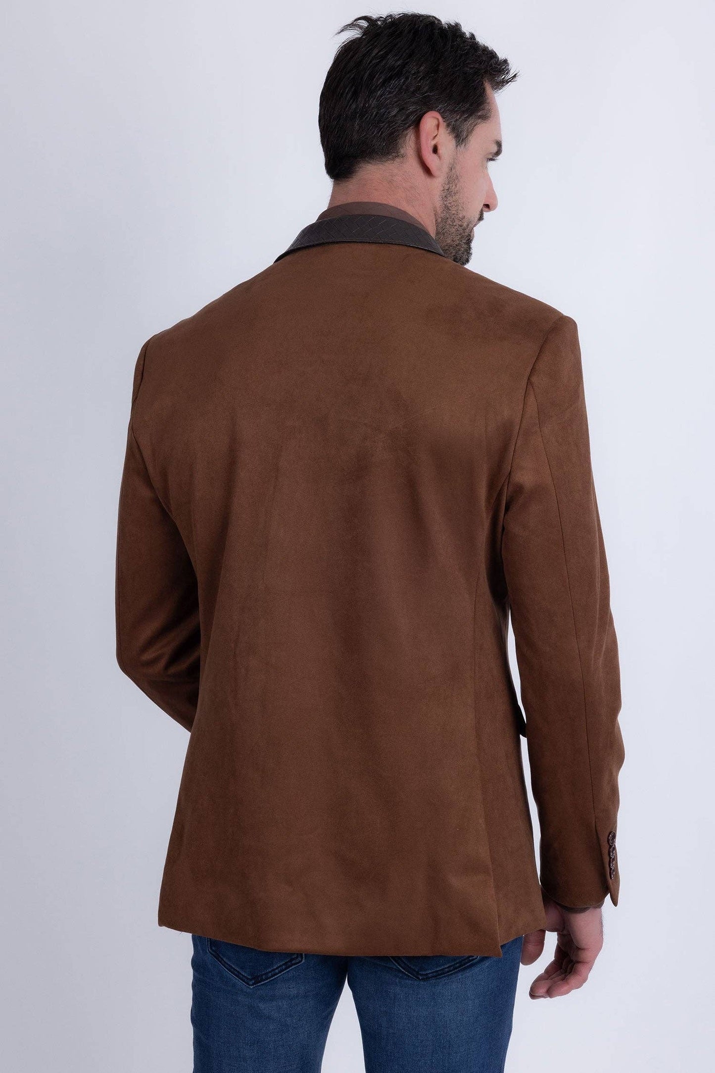 Echelon Western Blazer: Brown Chocolate