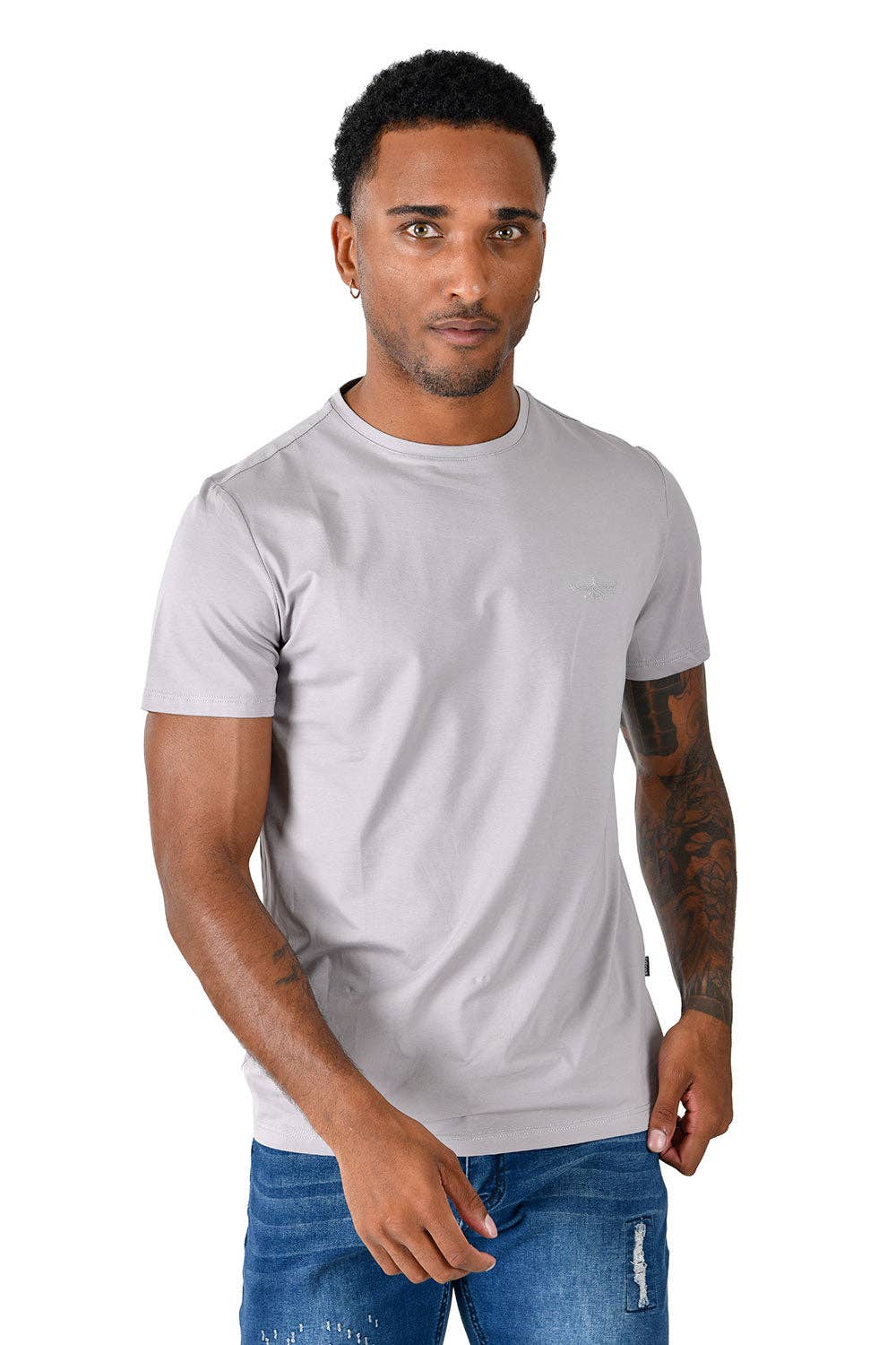 Trendy basics Crew-Neck T-Shirt: -WHT-