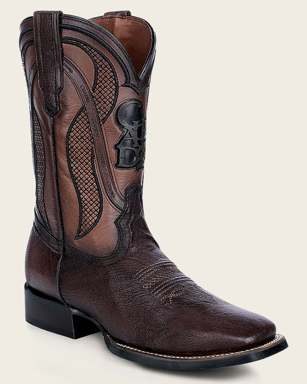 CU864 CUADRA HANDCRAFTED BROWN OSTRICH RODEO COWBOY BOOT