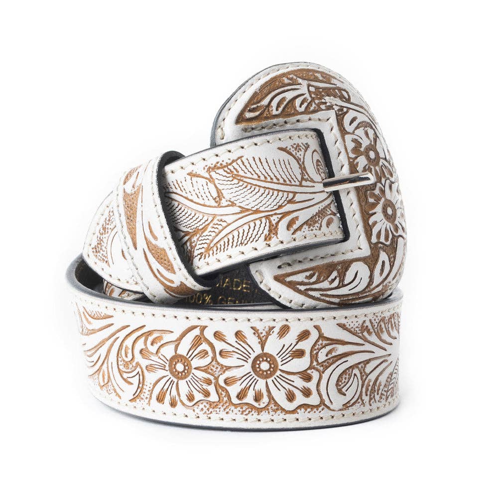 Talon High Desert Women's Belt In White: White / Small