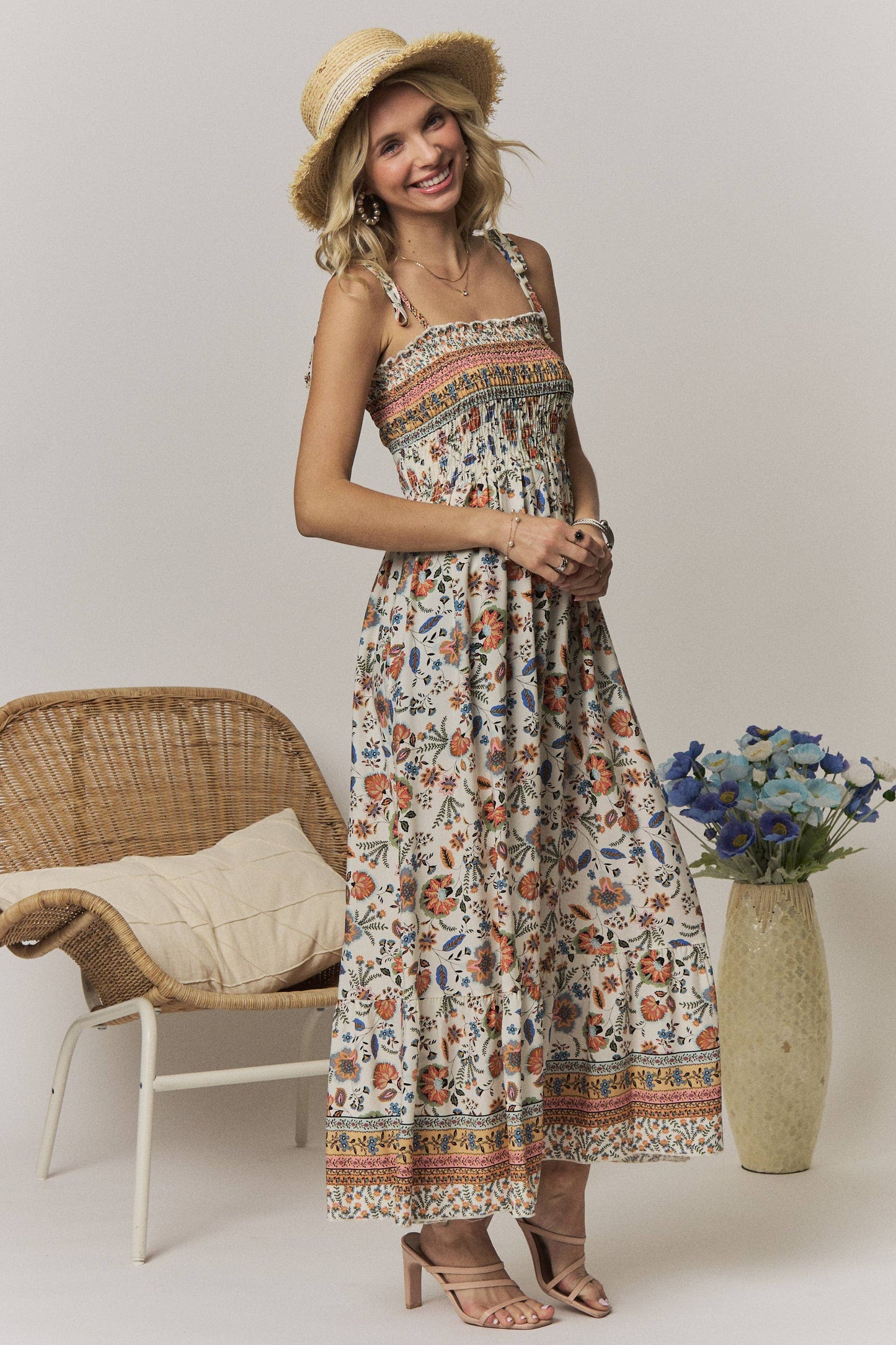 LD7501N_HE_-TIE SHOULDER MAXI DRESS: IVORY
