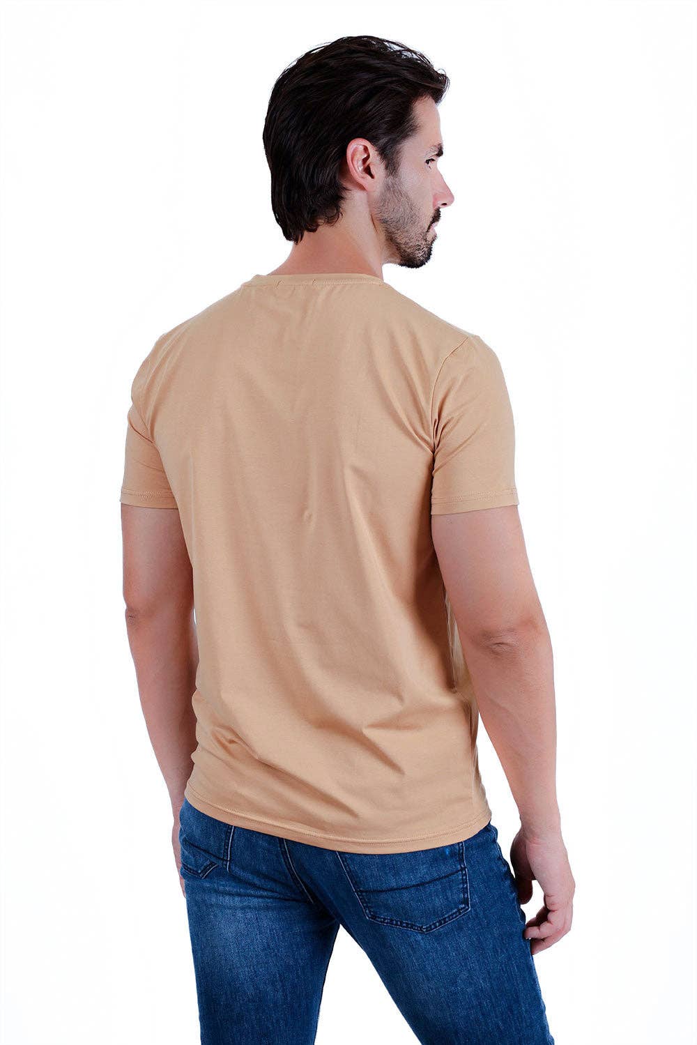 Trendy basics Crew-Neck T-Shirt: -KHK-