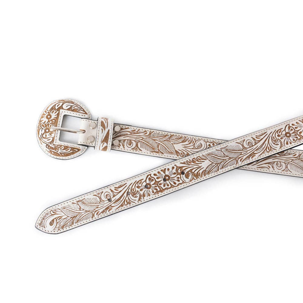 Talon High Desert Women's Belt In White: White / Small
