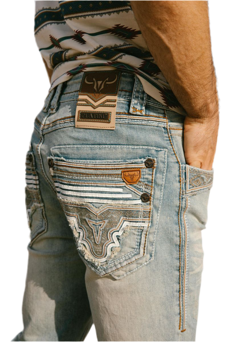 PHD9717 PLATINI TRIPLE STITCH SIGNATURE POCKET JEANS