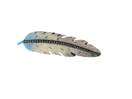HP-F1 HAT PIN METAL FEATHER