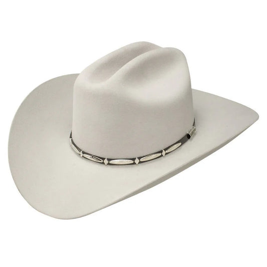 SFDLNT STETSON 6X DEL NORTE SILVER GREY FELT HAT