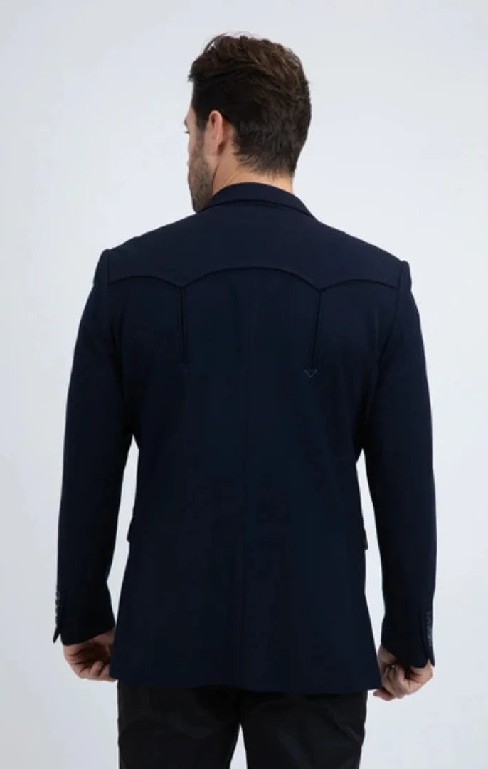 BLW11269 PLATINI MENS DOUBLE BUTTON WESTERN BLAZER