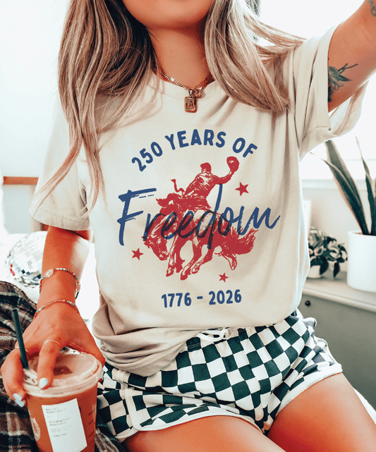 250 YEARS OF FREEDOM- CREAM TEE