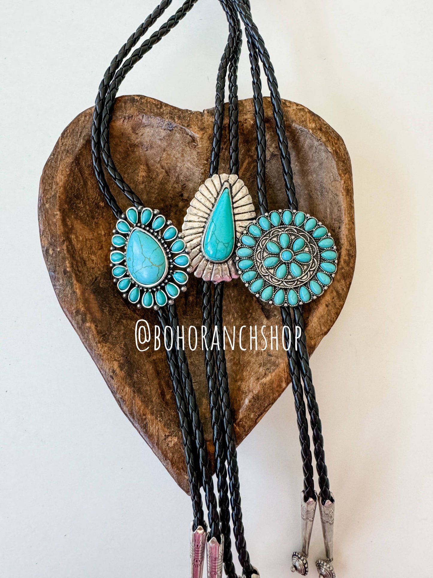WESTERN BOLO TIE LONG PENDANT NECKLACE: STYLE 6
