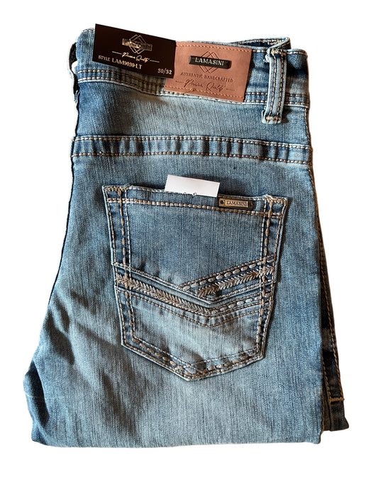 LAM9039 LAMASINI MODERN BOOT LIGHT BLUE JEANS