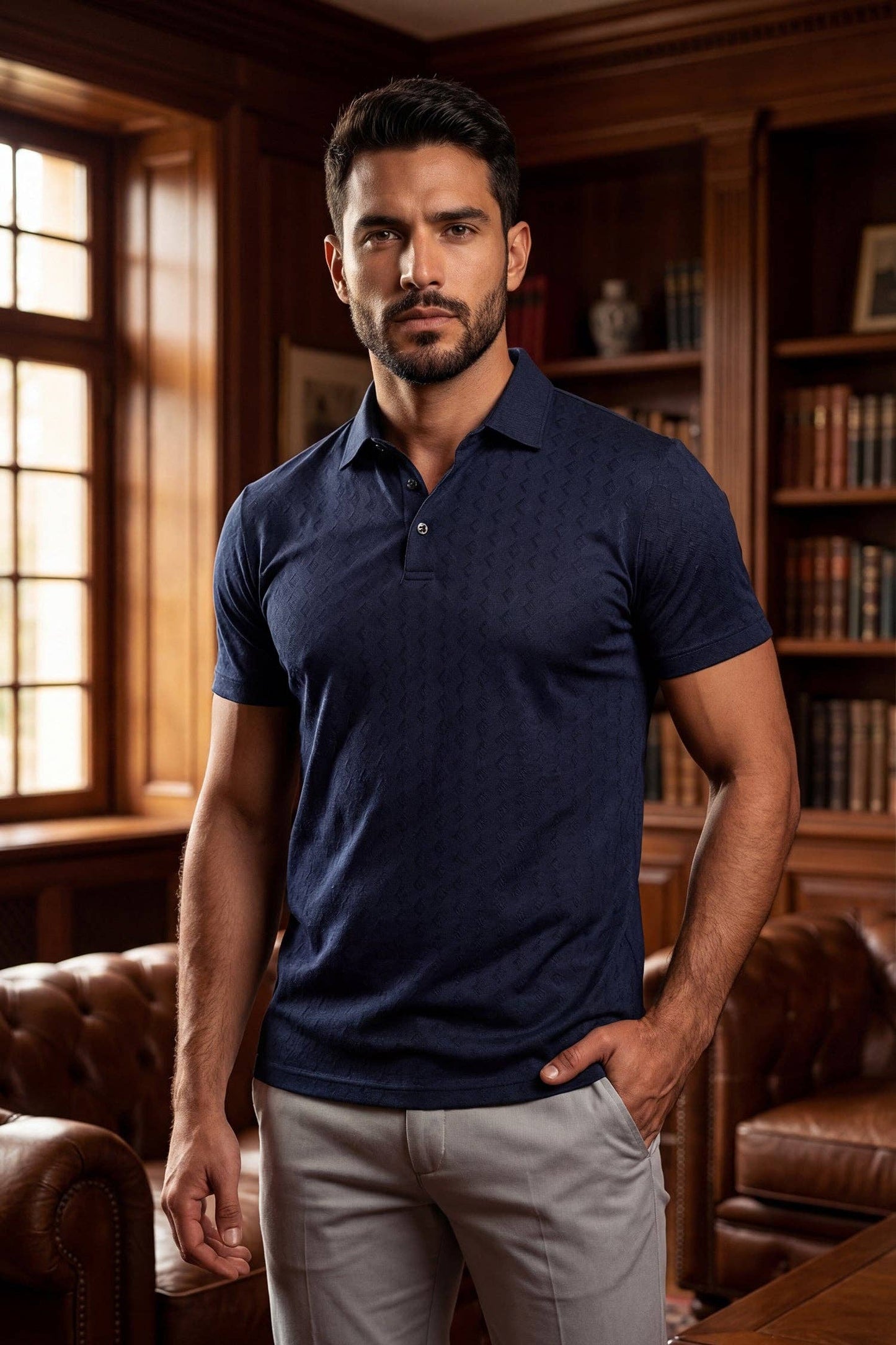 Paragon Polo Shirt: Estate Blue