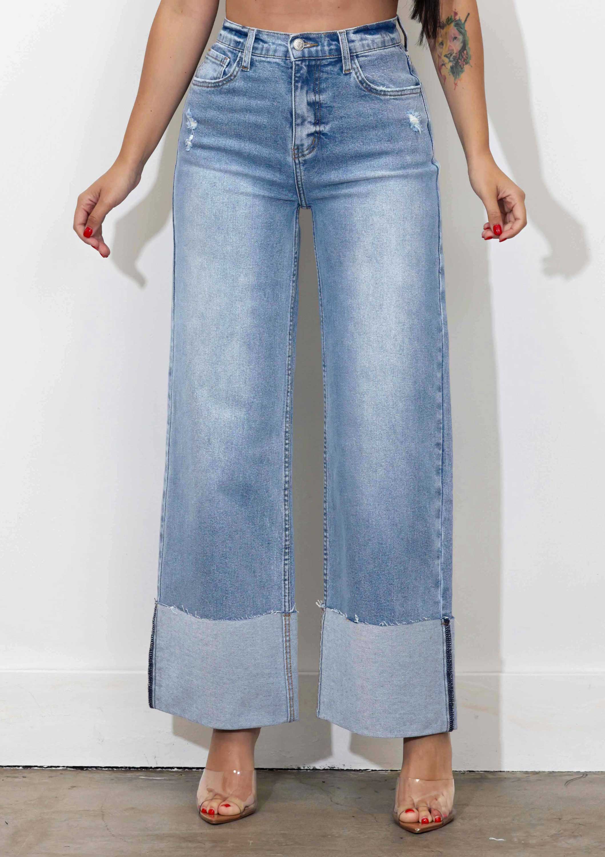 P6180 VIBRANT M.I.U. WIDE LEG JEANS - RIGID WITH COMFORT STRETCH