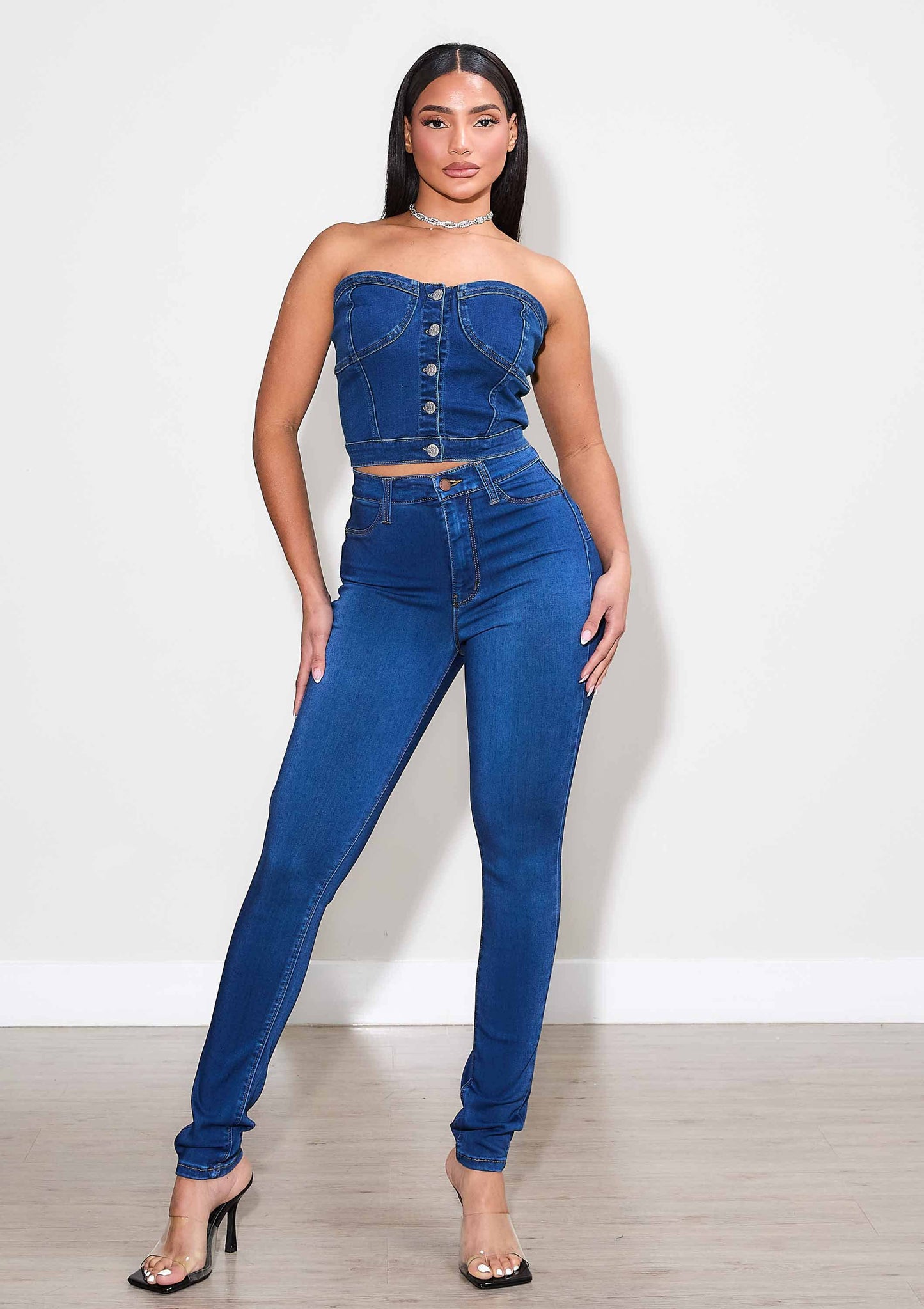 EP1891 SKINNY JEANS 31 - Always Silky Smooth: Dark Stone