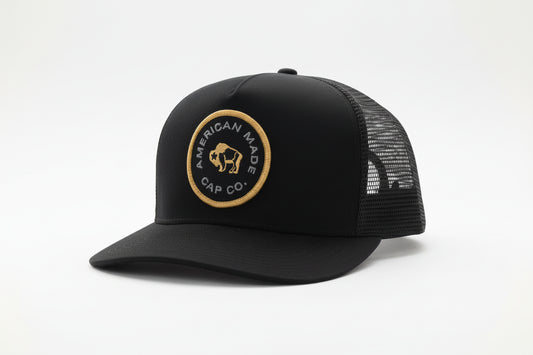 HOOEY BLACK 5-PANAL TRUCKER