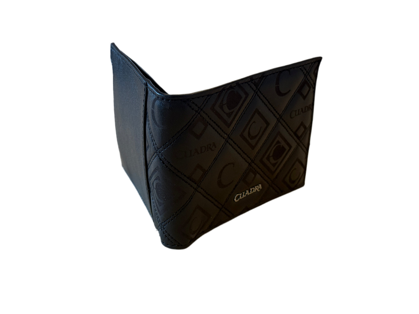 DU335 CUADRA BLACK STITCHING WALLET