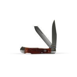 A710010902-L ARIAT FOLDING KNIFE MUSKRAT DOUBLE BLADE BROWN