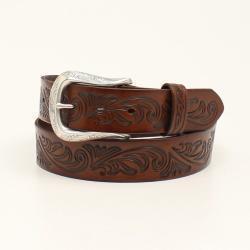 A1533802 ARIAT LADIES BELT FLORAL EMBOSSED