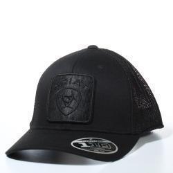A300064301 ARIAT MENS FLEXFIT 110 SNAPBACK LOGO BLACK HAT
