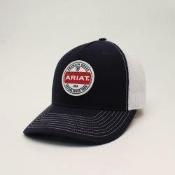 A300012503 ARIAT R112 SNAPBACK LOGO PATCH NAVY