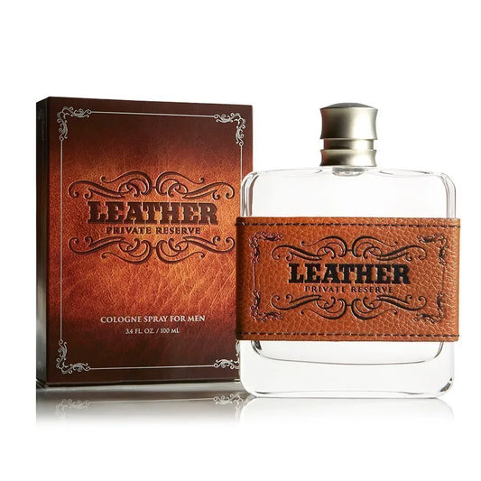 TRU LEATHER FRAGRANCE PRIVATE RESERVE 3.4 -oz