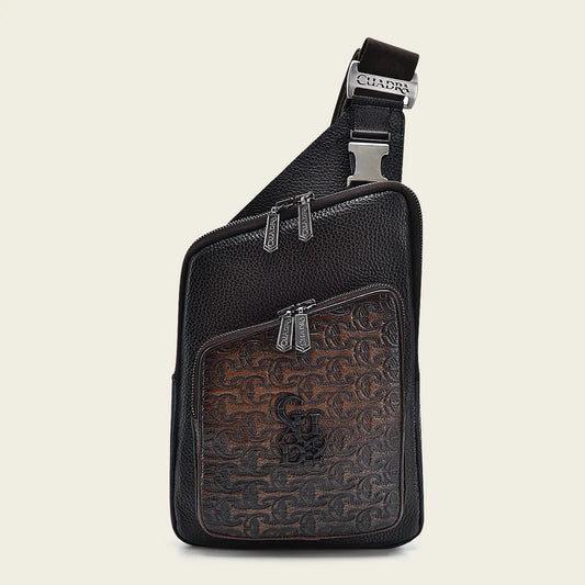 DU595 CUADRA BG DARK BROWN SHOULDER BAG