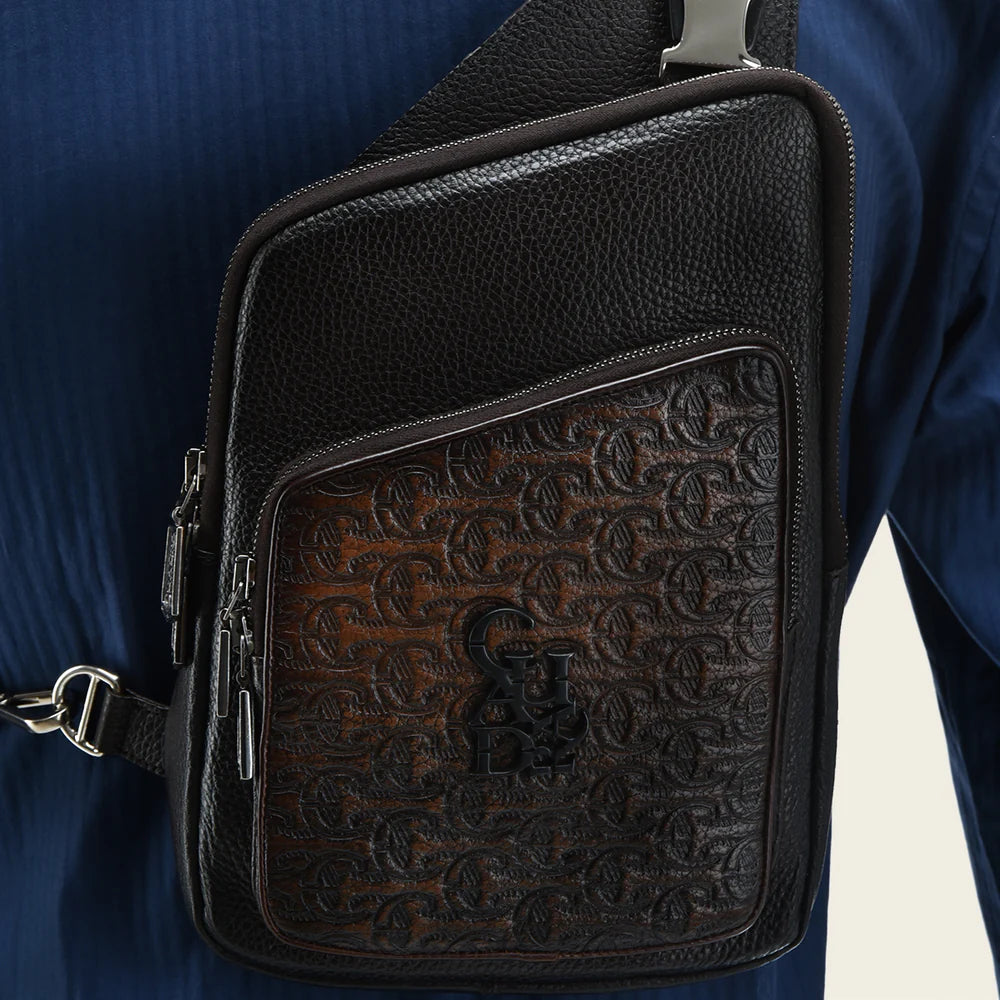 DU595 CUADRA BG DARK BROWN SHOULDER BAG