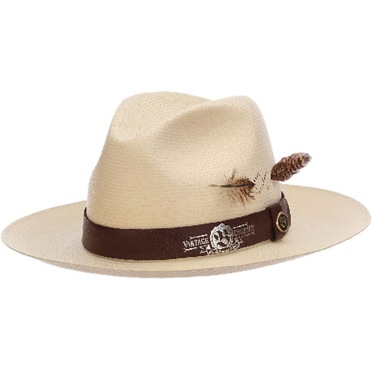!HARNET 3 IVORY FEDORA HAT