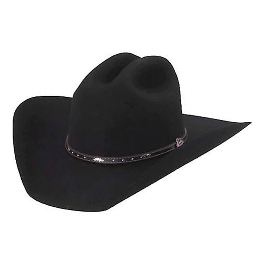 JF0242BKHL40 JUSTIN BLACK HILLS BLACK FELT HAT