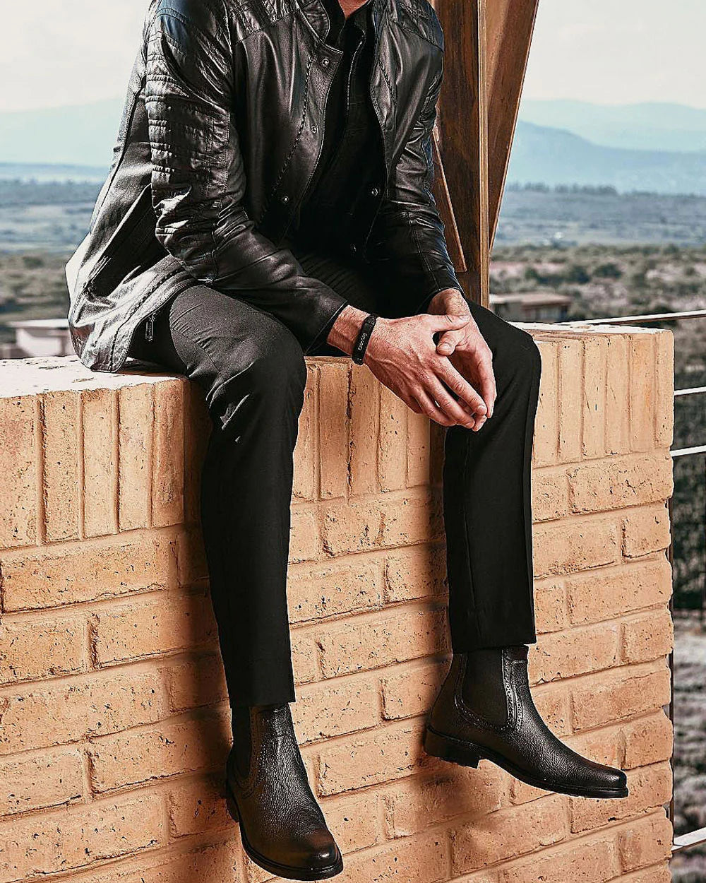 FC441 FRANCO CUADRA BLACK DEER DRESS BOOTS