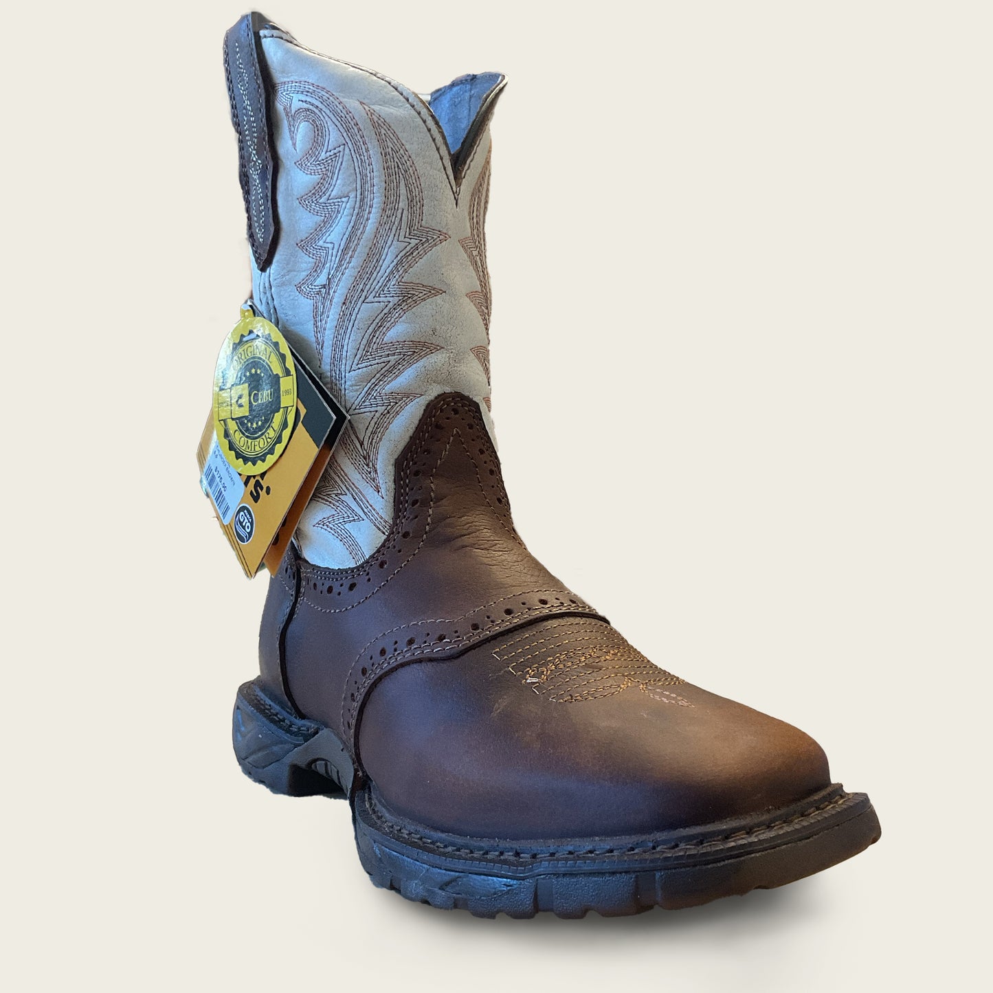 CEBU COMANCHE THUNDER BROWN WORK BOOTS