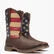 DB5554 DURANGO PATRIOTIC PULL-ON-BROWN/FLAG BOOTS