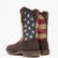 DB5554 DURANGO PATRIOTIC PULL-ON-BROWN/FLAG BOOTS