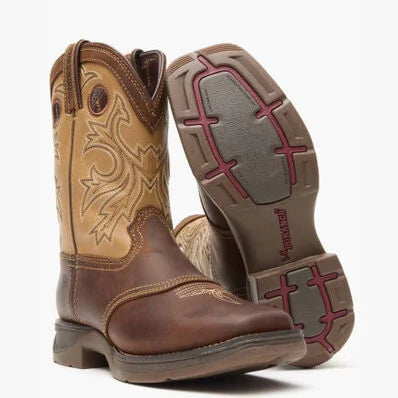 DBT0240Y Durango Boys' Lil Rebel Embroidered Western Boots - Broad Square Toe