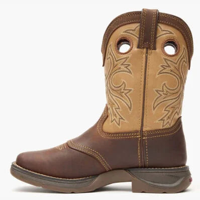 DBT0240Y Durango Boys' Lil Rebel Embroidered Western Boots - Broad Square Toe