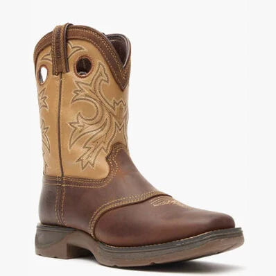 DBT0240Y Durango Boys' Lil Rebel Embroidered Western Boots - Broad Square Toe