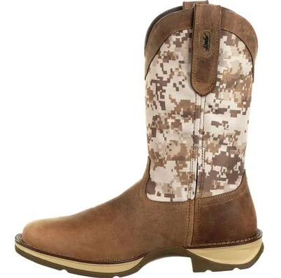 DDB0166 REBEL BY DURANGO DESERT CAMO PULL-ON WESTERN BOOT