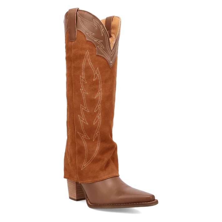 DI2280 DINGO WILD HORSES BROWN LEATHER BOOTS