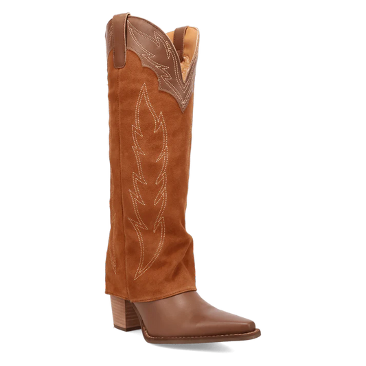 DI2280 DINGO WILD HORSES BROWN LEATHER BOOTS
