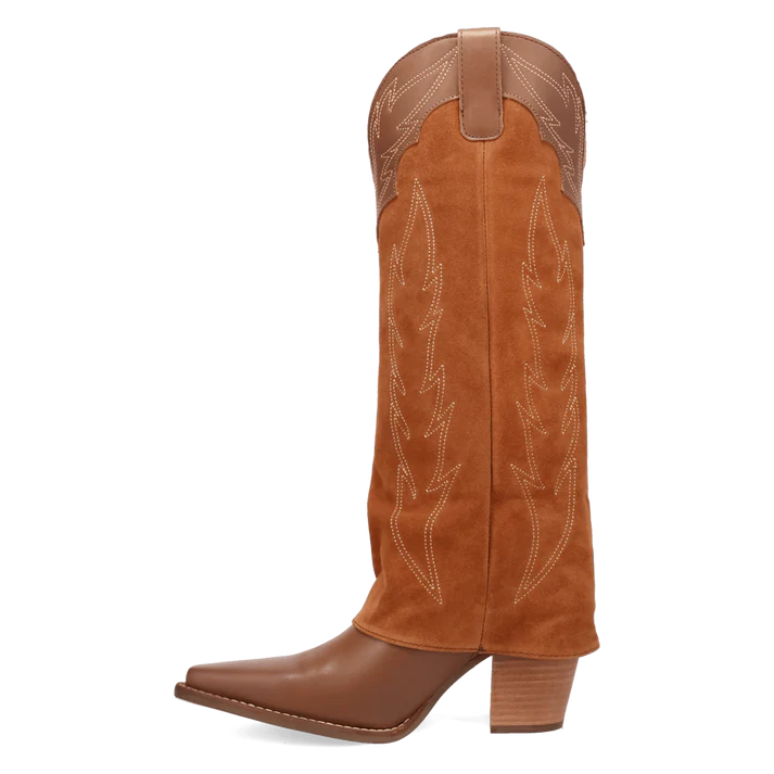 DI2280 DINGO WILD HORSES BROWN LEATHER BOOTS