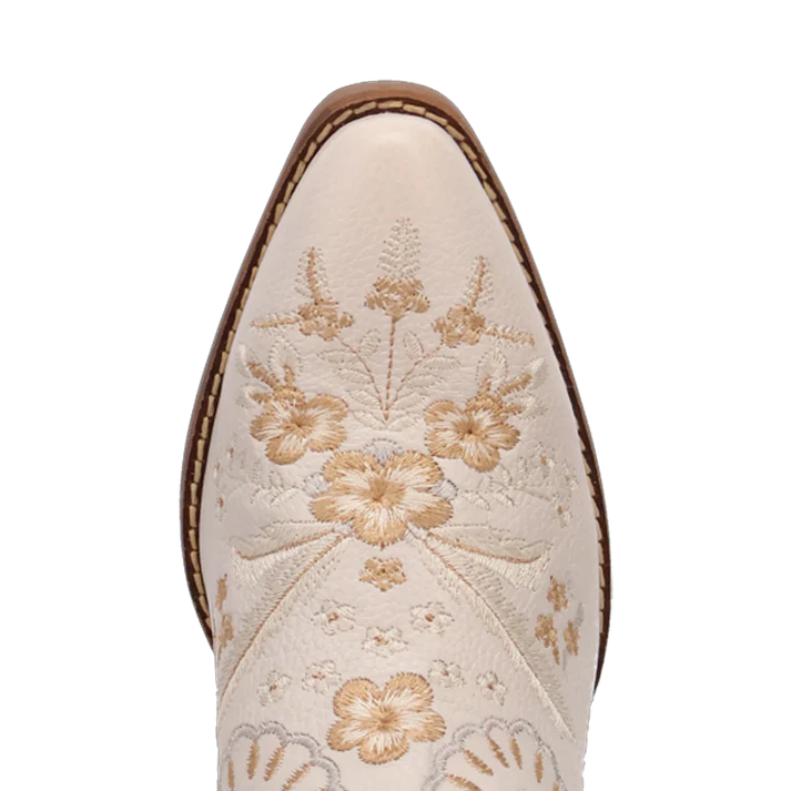 DI748 DINGO PRIMEROSE WHITE WESTERN BOOTIES