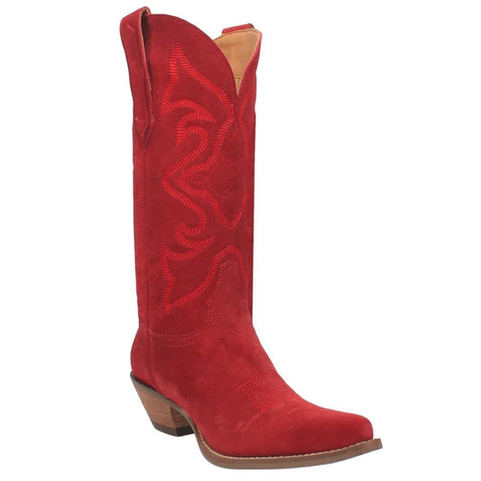 DI920 DINGO OUT WEST RED LEATHER BOOTS