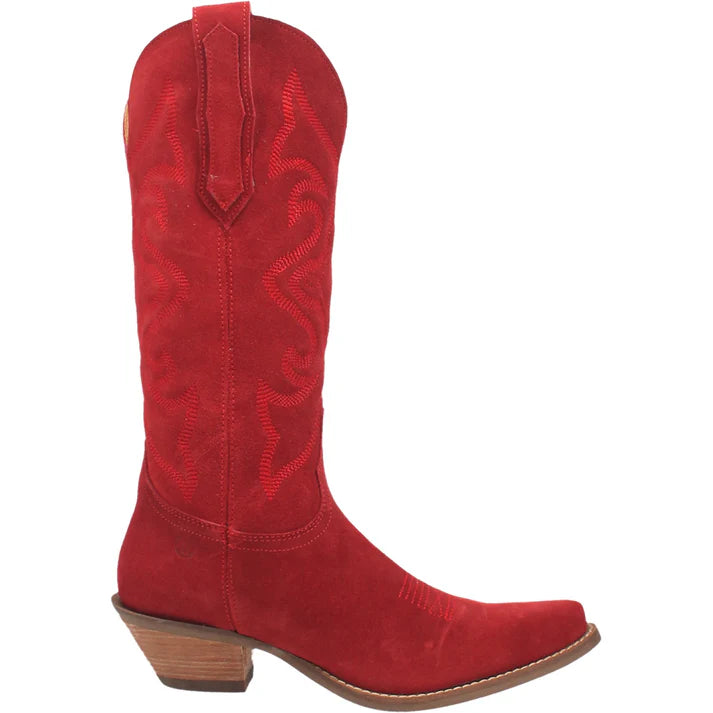 DI920 DINGO OUT WEST RED LEATHER BOOTS