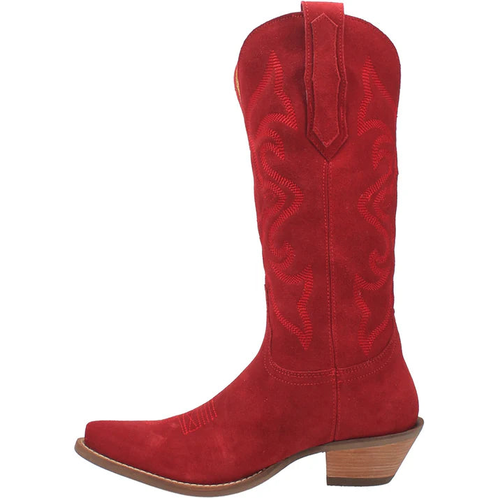 DI920 DINGO OUT WEST RED LEATHER BOOTS