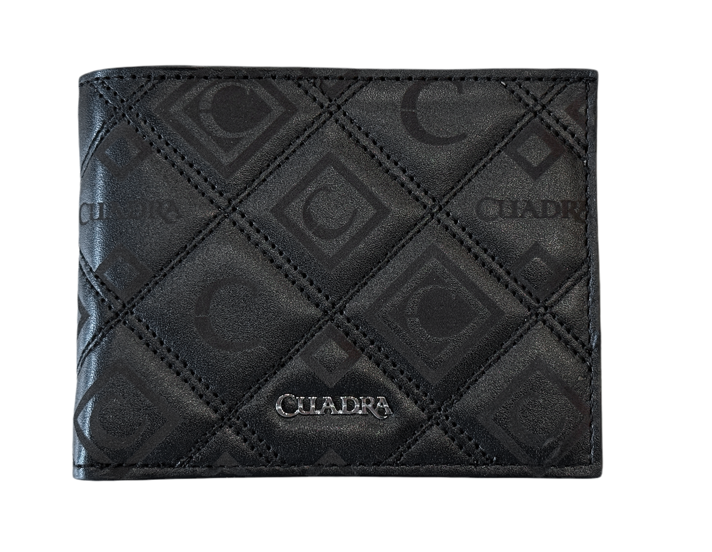 DU335 CUADRA BLACK STITCHING WALLET