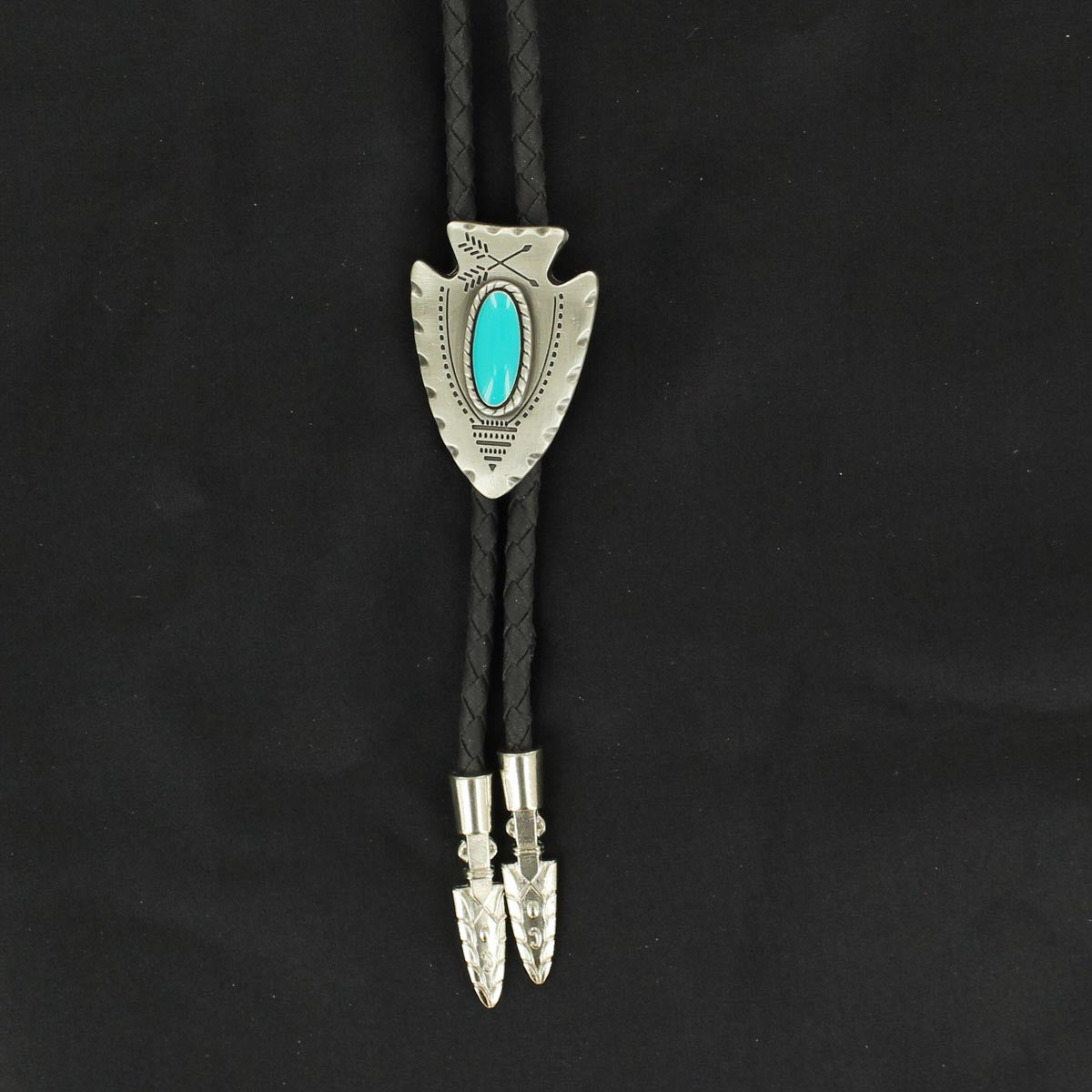 22118 DOUBLE S BOLO ARROWHEAD W/TQ STONE