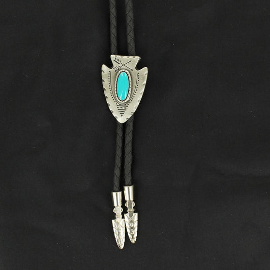 22118 DOUBLE S BOLO ARROWHEAD W/TQ STONE