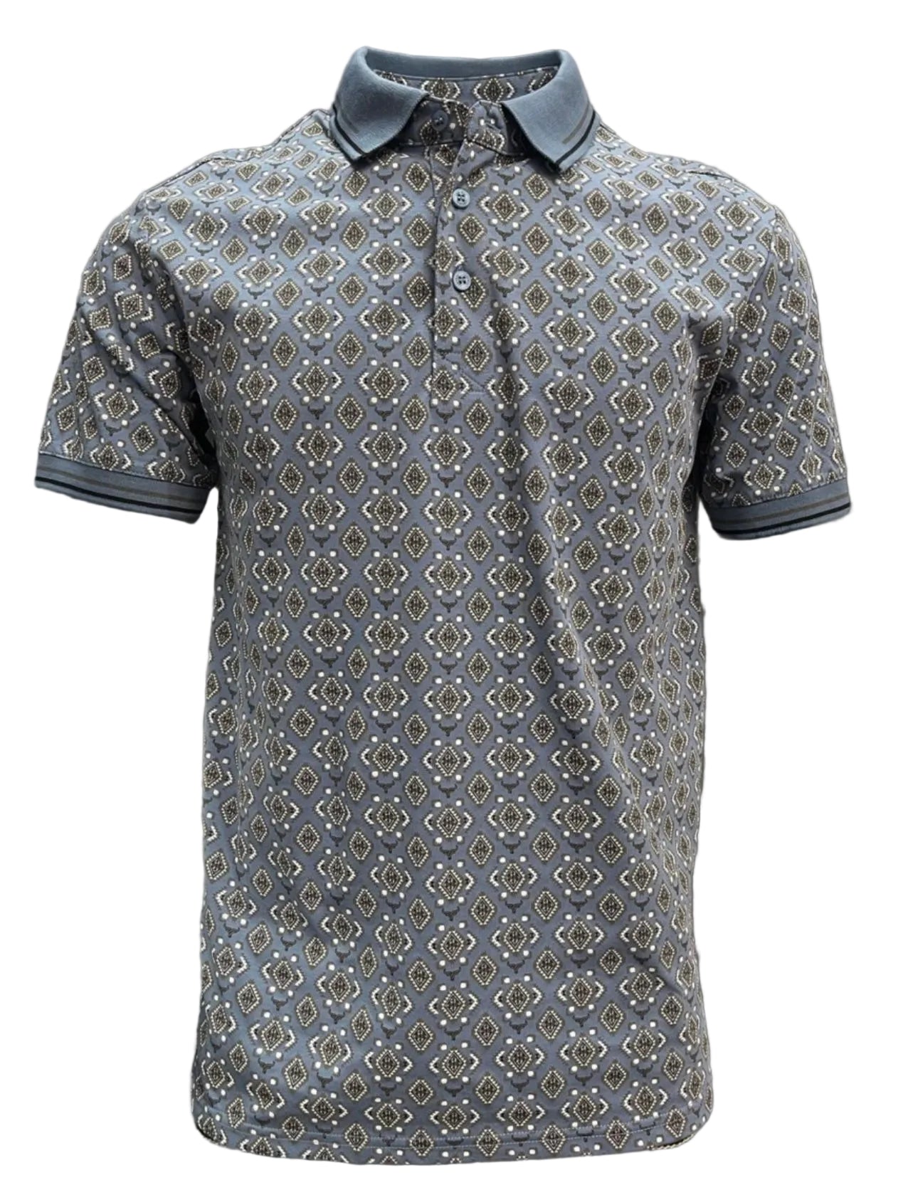 LAM28227- MEN’S SHORT SLEEVE POLO- BLUE