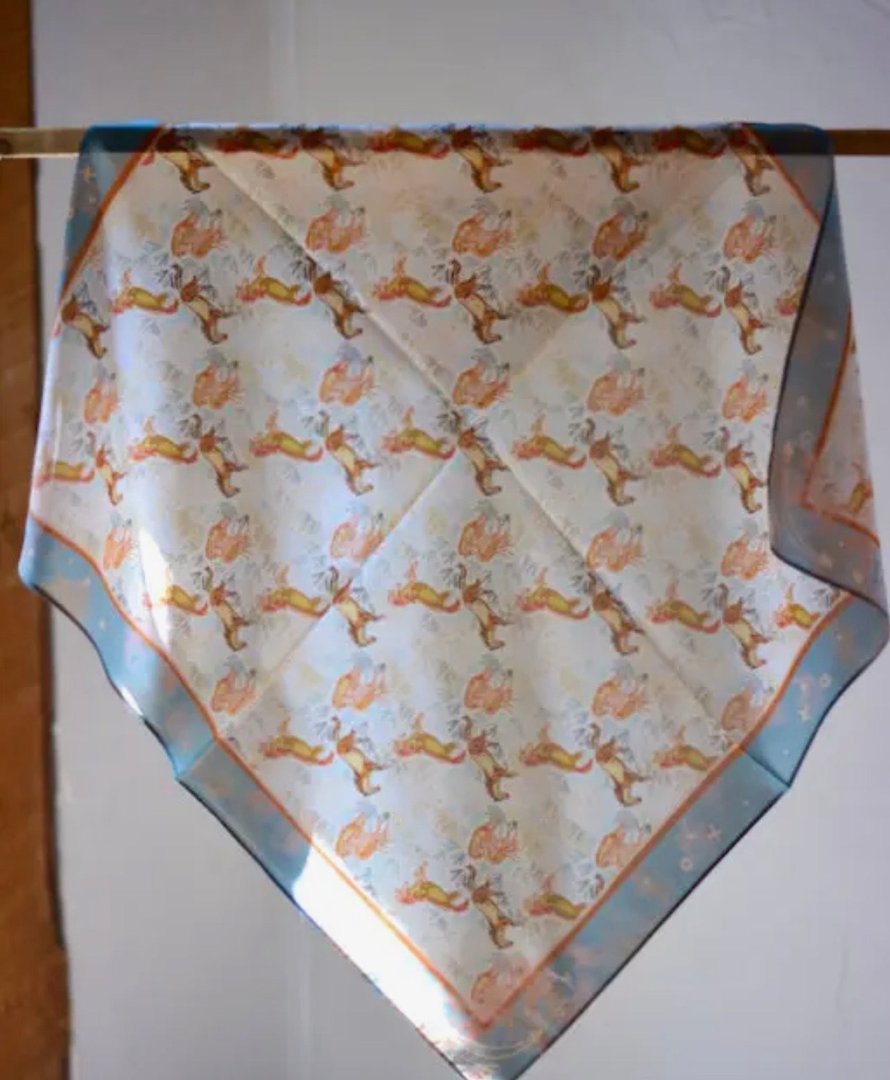 WILD HORSES MUSTANG MEADOW WILD RAG SILK SCARF